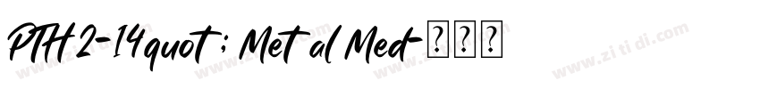 PTH 2-14quot; Metal Med字体转换